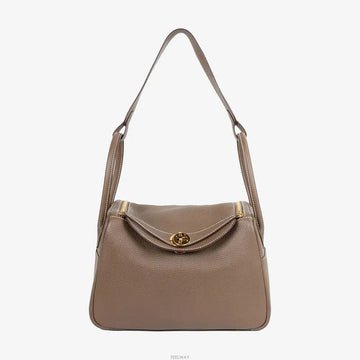 Hermes Lindy 26 Etoupe Gold Stamp Z 160192260 [P]