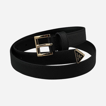 PRADA サフィアーノレザー ベルト ブラック 1CC618 053 F0002 160192180 [P]