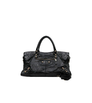 BALENCIAGA Schwarze City Schultertasche 66998 160193490 [P]