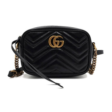 Gucci Black Matelassé Mini Chain Shoulder Bag and Crossbody AA67389 160193646 [P]