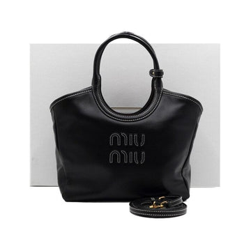 Miu Miu Black Corduroy Ivy Small Women's Tote Bag and Shoulder Bag 5BA284 160264139 [P]