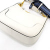 PRADA ホワイト ビテロピニックス ゴールドロゴ ホーボー ショルダーバッグ 兼 クロスバッグ 1BC052 160193758 [P]