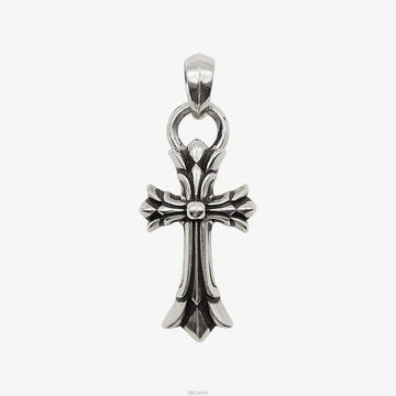 Chrome Hearts Double CH Cross Small Pendant with Veil NG07FH0F 160194286 [P]