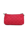 PRADA ピンクナイロンキルティングチェーンショルダーバッグ 67106 160194500 [P]