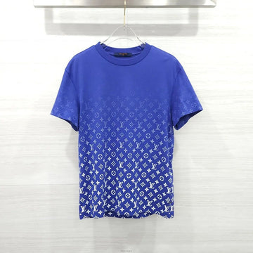LOUIS VUITTON Gradientblaue Monogramm Kurzarm Baumwoll-T-Shirt 160194256 [P]