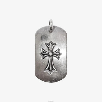 Chrome Hearts Tiny CH Cross Dog Tag Large Silver SNYRZ3BR 160194520 [P]