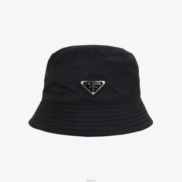 PRADA リナイロン バケット ハット L サイズ ブラック 2HC137 160195432 [P]