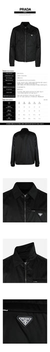 PRADA Reversible Nylon Bomberjacke Schwarz 160197200 [P]