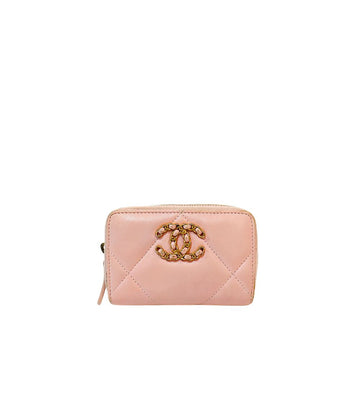 CHANEL ラムスキン 19 ジッパーカードウォレット 66296 160197381 [P]