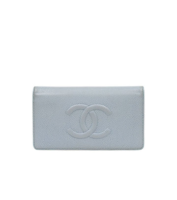 CHANEL Blue Caviar Long Wallet 63221 160197445 [P]
