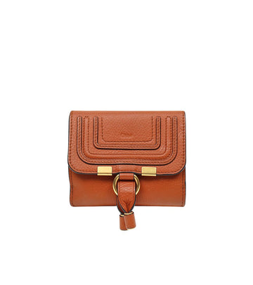 CHLOE Braune Marcie Quadrat Geldbörse 59546 160197484 [P]