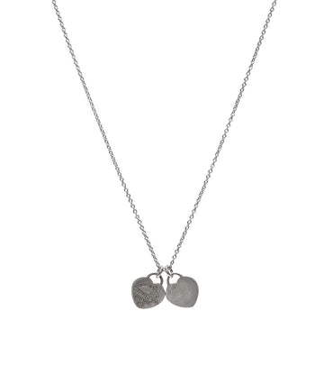 TIFFANY & CO ダブルハートシルバーネックレス 67083 160197654 [P]