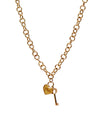 Dior Heart Lock Key Gold Necklace 67924 160197733 [P]
