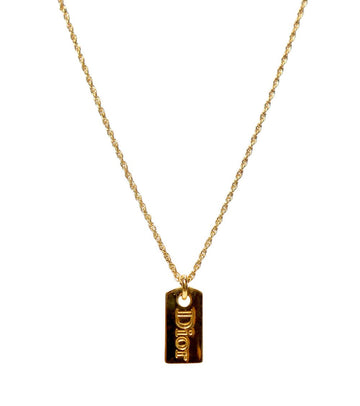Dior Plate Gold Necklace 63754 160197887 [P]