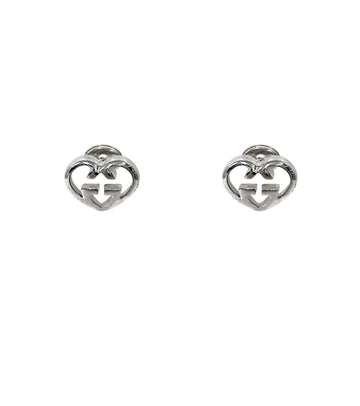 GUCCI ハート インターロッキング G シルバー イヤリング 67149 160199849 [P]