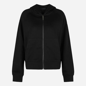 MAXMARA Kapuzenshirt aus Baumwolljersey mit Stickerei in Schwarz 2629926021600 005 160200408 [P]