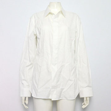 Dior White Cotton Logo Embroidered Long Sleeve Shirt 013C502N4910 160200721 [P]