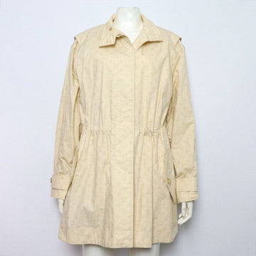 LOUIS VUITTON Oversized String Long Parka Damenjacke Beige Monogram Nylon aa67183 160200856 [P]