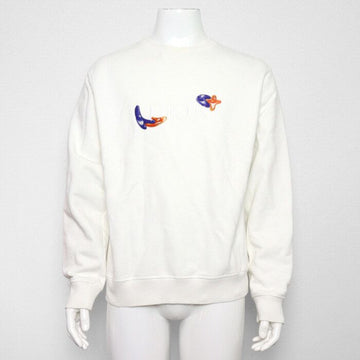 DIOR Weißer Baumwoll-Logo Herrenpullover Langarm Sweatshirt aa66514 160200988 [P]