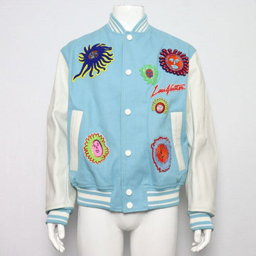 Louis Vuitton Yayoi Kusama Embroidered Face Varsity Jacket Men 1AB8HB 160201388 [P]