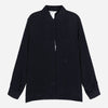 MAXMARA コンシールドボタンシルクシャツ ネイビー 2621116021600 003 160201952 [P]
