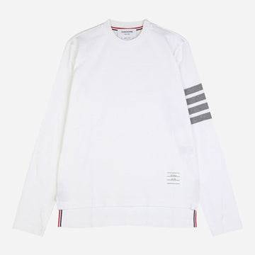 Thom Browne Women's Diagonal Long Sleeve T-Shirt White 160202214 [P]