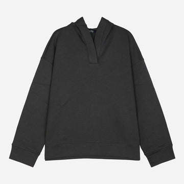 MAXMARA コットンプルオーバーフードTシャツ ダークグレー 2629926031600 002 160203520 [P]