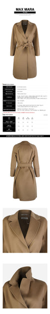 MAXMARA Arona Virgin Wool Coat Camel 2629016091600 045 160203561 [P]
