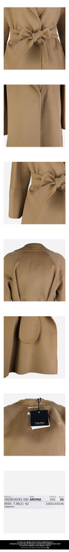 MAXMARA Arona Virgin Wool Coat Camel 2629016091600 045 160203561 [P]