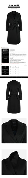 MaxMara Arona Virgin Wool Coat Black 2629016091600 013 160203592 [P]