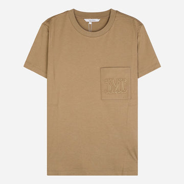 MAXMARA Papaya Chest Pocket Logo T-Shirt Camel 2621946051600 003 160260724 [P]