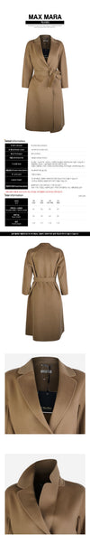 MAXMARA エストゥリア バージンウールコート キャメル 2629016101600 045 160203599 [P]