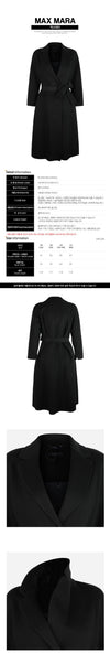 MAXMARA エステリア バージンウールコート ブラック 2629016101600 013 160203602 [P]