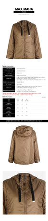 MAXMARA Hooded Padded Jacket Camel 160203609 [P]
