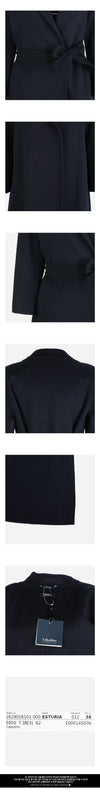 MAXMARA 6F Esturia Virgin Wool Coat Navy 2629016101600 012 160203759 [P]