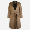 MAXMARA 6F Mesh Gürtelter Wollmantel Kamel 2629016061600 045 160203749 [P]