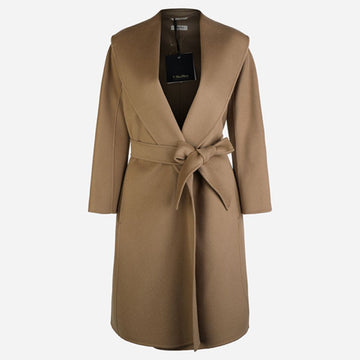 MAXMARA メッシュベルト付きウールコート カーキ 2629016061600 045 160203749 [P]