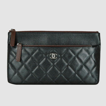 CHANEL Classic Caviar Double Clutch 1704 15265 160254377 [P]