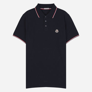 MONCLER Herren Poloshirt mit drei Streifen Navy 8A70300 84556 77X 160259354 [P]