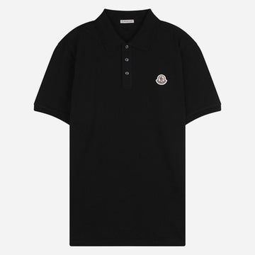 Moncler Men's Logo Patch Polo Short Sleeve T-Shirt Black 8A00011 84556 999 160259430 [P]