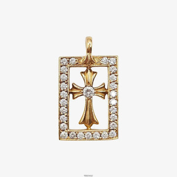 CHROME HEARTS 22K gerahmtes Baby Fat Pavé Pendant K9XG7I0F 160260336 [P]