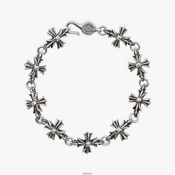 CHROME HEARTS カットアウト ブレスレット 9リンク シルバー ダイヤ 9P XE3AYSZT 160260375 [P]