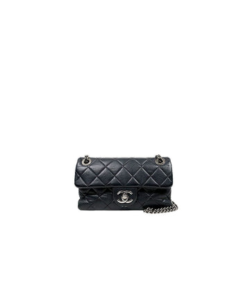 CHANEL Black Duo Flap Shoulder Bag 67764 160263730 [P]