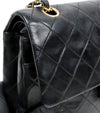 CHANEL Schwarze mittelgroße Lammleder-Classic Bag Double Flap 67740 160263739 [P]