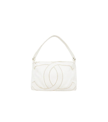 CHANEL White Big CC Shoulder Bag 67676 160263741 [P]