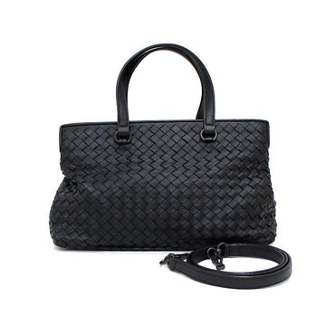 Bottega Veneta Black Intrecciato Nappa Medium Top Handle Tote Bag and Shoulder Bag 408674 160264143 [P]