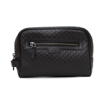 GUCCI ブラウンマイクロシマハンドメンズポーチクラッチバッグ 419775 160264147 [P]