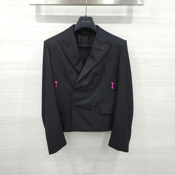 LOUIS VUITTON Croppeds Doppelreiher Jacket Dunkelgrau 1A9UMC 160264528 [P]