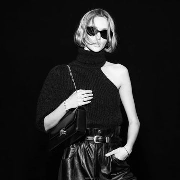 CELINE Mohair- und Seiden-Crop-Turtleneck-Pullover Schwarz 38NO 32339996 [P]
