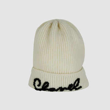 CHANEL Embroidered Beaded Cashmere Beanie 15282 160307431 [P]